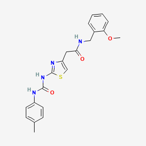 N-(2-methoxybenzyl)-2-(2-(3-(p-tolyl)ureido)thiazol-4-yl)acetamide