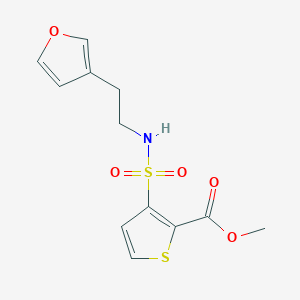 methyl 3-(N-(2-(furan-3-yl)ethyl)sulfamoyl)thiophene-2-carboxylate