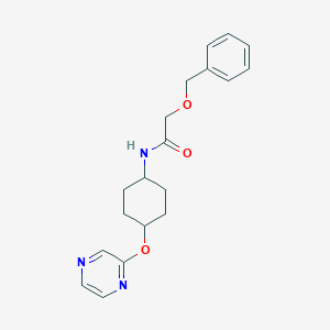 2-(benzyloxy)-N-((1r,4r)-4-(pyrazin-2-yloxy)cyclohexyl)acetamide