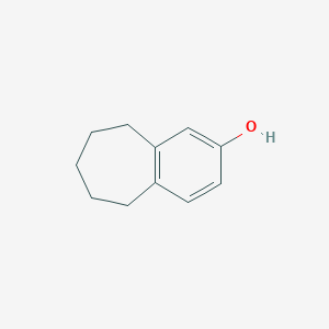 molecular formula C11H14O B2533666 5H-Benzocyclohepten-2-ol, 6,7,8,9-tetrahydro- CAS No. 1659-93-4