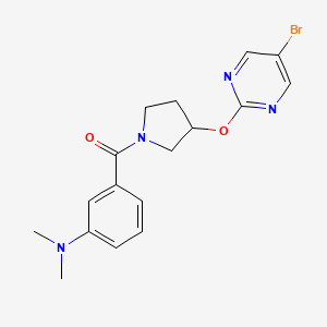 3-{3-[(5-bromopyrimidin-2-yl)oxy]pyrrolidine-1-carbonyl}-N,N-dimethylaniline
