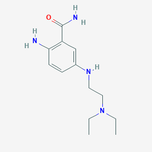 molecular formula C13H22N4O B2533687 2-Amino-5-{[2-(dietilamino)etil]amino}benzamida CAS No. 1307404-43-8