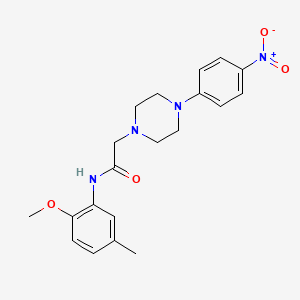 N-(2-methoxy-5-methylphenyl)-2-[4-(4-nitrophenyl)piperazin-1-yl]acetamide