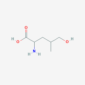 2-Amino-5-hydroxy-4-methylpentanoic acid
