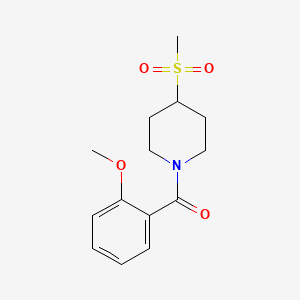 4-METHANESULFONYL-1-(2-METHOXYBENZOYL)PIPERIDINE