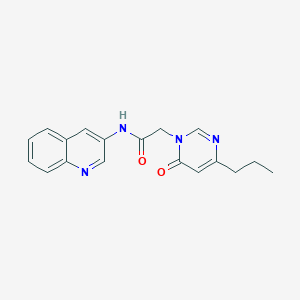 2-(6-oxo-4-propylpyrimidin-1(6H)-yl)-N-(quinolin-3-yl)acetamide