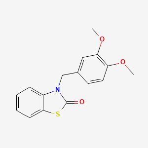 molecular formula C16H15NO3S B2533742 3-(3,4-Dimethoxy-benzyl)-3H-benzothiazol-2-one CAS No. 797780-58-6