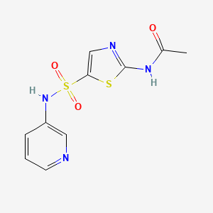 molecular formula C10H10N4O3S2 B2533743 N-(5-(N-(吡啶-3-基)磺酰胺基)噻唑-2-基)乙酰胺 CAS No. 2034327-85-8