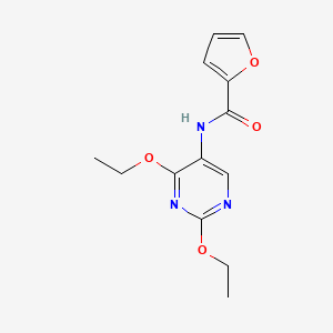 molecular formula C13H15N3O4 B2533745 N-(2,4-diethoxypyrimidin-5-yl)furan-2-carboxamide CAS No. 1448059-90-2