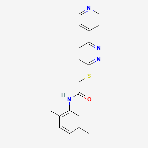 molecular formula C19H18N4OS B2533747 N-(2,5-dimethylphenyl)-2-(6-pyridin-4-ylpyridazin-3-yl)sulfanylacetamide CAS No. 872701-61-6