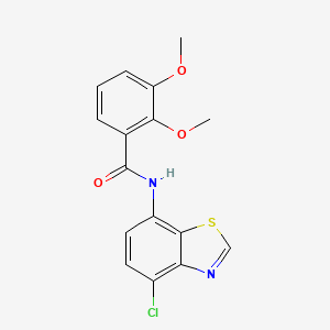 molecular formula C16H13ClN2O3S B2533770 N-(4-chloro-1,3-benzothiazol-7-yl)-2,3-dimethoxybenzamide CAS No. 941961-87-1