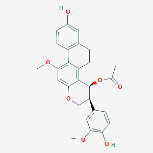 molecular formula C27H26O7 B2533772 Bletilol B CAS No. 147235-17-4