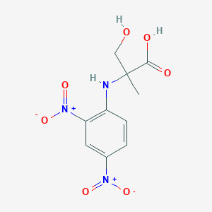 molecular formula C13H13ClN2 B2533773 2-(2,4-Dinitroanilino)-3-hydroxy-2-methylpropanoic acid CAS No. 96399-83-6