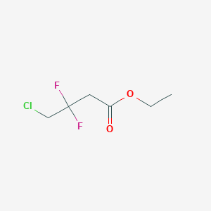 molecular formula C6H9ClF2O2 B2533782 Ethyl 4-chloro-3,3-difluorobutanoate CAS No. 2138411-53-5