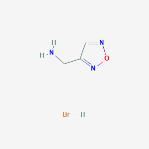 molecular formula C3H6BrN3O B2533785 (1,2,5-Oxadiazol-3-yl)methanamine hydrobromide CAS No. 2138290-87-4