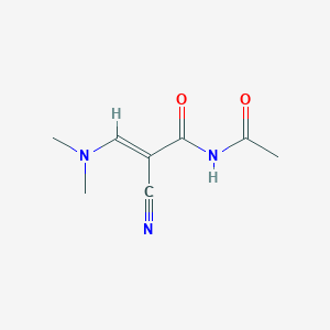 molecular formula C8H11N3O2 B2533789 (2E)-N-acetyl-2-cyano-3-(dimethylamino)prop-2-enamide CAS No. 338753-65-4