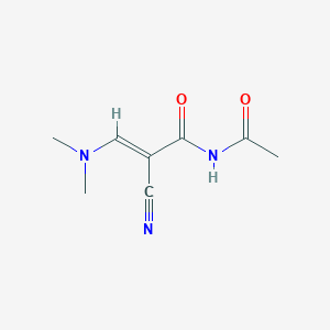 molecular formula C8H11N3O2 B2533789 N-乙酰基-2-氰基-3-(二甲氨基)丙烯酰胺 CAS No. 338753-65-4