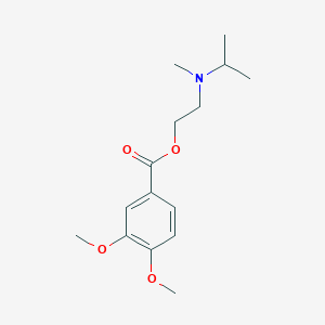 molecular formula C15H23NO4 B253379 2-[Isopropyl(methyl)amino]ethyl 3,4-dimethoxybenzoate 