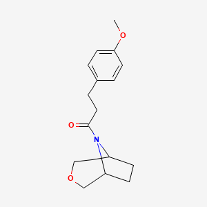 3-(4-methoxyphenyl)-1-{3-oxa-8-azabicyclo[3.2.1]octan-8-yl}propan-1-one