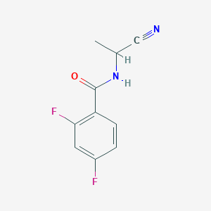 molecular formula C10H8F2N2O B2533810 N-(1-cyanoethyl)-2,4-difluorobenzamide CAS No. 1249172-05-1