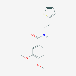 molecular formula C15H17NO3S B253382 3,4-dimethoxy-N-[2-(2-thienyl)ethyl]benzamide 