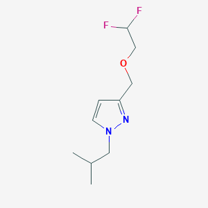 molecular formula C10H16F2N2O B2533888 3-[(2,2-difluoroethoxy)methyl]-1-isobutyl-1H-pyrazole CAS No. 1856020-64-8