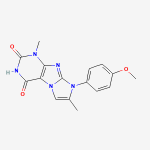 6-(4-Methoxyphenyl)-4,7-dimethylpurino[7,8-a]imidazole-1,3-dione