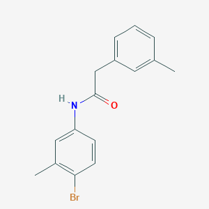 molecular formula C16H16BrNO B253392 N-(4-bromo-3-methylphenyl)-2-(3-methylphenyl)acetamide 