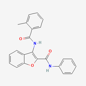 3-(2-methylbenzamido)-N-phenylbenzofuran-2-carboxamide