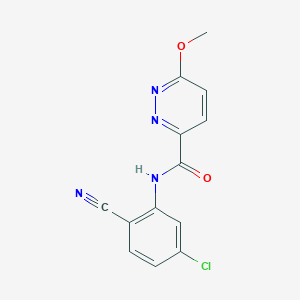 molecular formula C13H9ClN4O2 B2533941 N-(5-氯-2-氰基苯基)-6-甲氧基哒嗪-3-甲酰胺 CAS No. 1251561-04-2