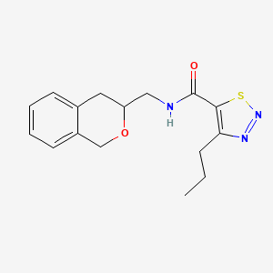 molecular formula C16H19N3O2S B2533942 N-(isochroman-3-ylmethyl)-4-propyl-1,2,3-thiadiazole-5-carboxamide CAS No. 2034581-72-9