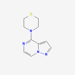 molecular formula C10H12N4S B2533960 4-(Pyrazolo[1,5-a]pyrazin-4-yl)thiomorpholine CAS No. 2034606-84-1