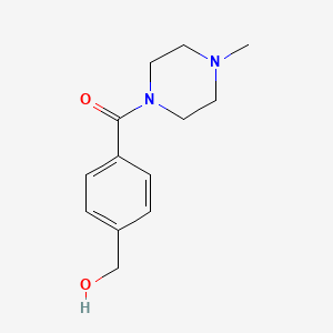 molecular formula C13H18N2O2 B2533984 {4-[(4-Methylpiperazin-1-yl)carbonyl]phenyl}methanol CAS No. 888070-07-3