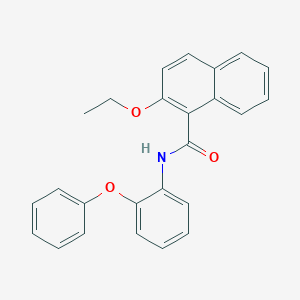molecular formula C25H21NO3 B253399 2-ethoxy-N-(2-phenoxyphenyl)-1-naphthamide 