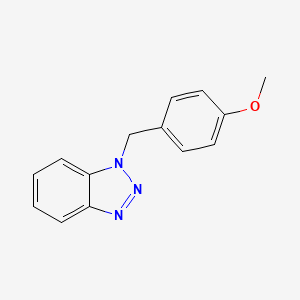 molecular formula C14H13N3O B2533991 1-[(4-Methoxyphenyl)methyl]benzotriazole CAS No. 133349-85-6