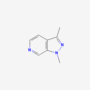 molecular formula C8H9N3 B2534009 1,3-dimethyl-1H-pyrazolo[3,4-c]pyridine CAS No. 1706459-20-2