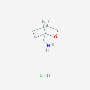 molecular formula C8H16ClNO B2534010 (4-Methyl-2-oxabicyclo[2.2.1]heptan-1-yl)methanamine;hydrochloride CAS No. 2248349-36-0