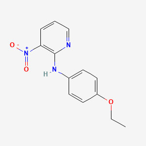 molecular formula C13H13N3O3 B2534033 N-(4-ethoxyphenyl)-3-nitropyridin-2-amine CAS No. 879427-90-4