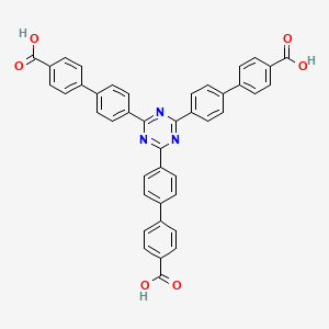 molecular formula C42H27N3O6 B2534037 4',4''',4'''''-(1,3,5-Triazine-2,4,6-triyl)tris(([1,1'-biphenyl]-4-carboxylic acid)) CAS No. 1331756-62-7