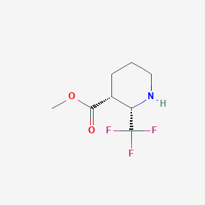 molecular formula C8H12F3NO2 B2534041 Methyl (2S,3R)-2-(trifluoromethyl)piperidine-3-carboxylate CAS No. 2166117-96-8