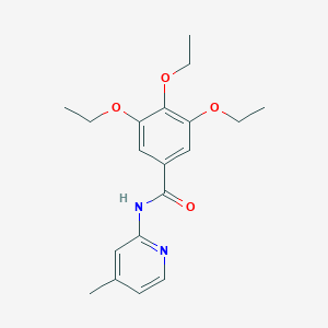molecular formula C19H24N2O4 B253406 3,4,5-triethoxy-N-(4-methylpyridin-2-yl)benzamide 