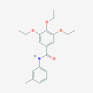 molecular formula C20H25NO4 B253407 3,4,5-triethoxy-N-(3-methylphenyl)benzamide 