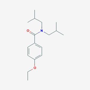 molecular formula C17H27NO2 B253411 4-ethoxy-N,N-bis(2-methylpropyl)benzamide 