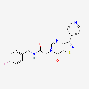 N-(4-fluorobenzyl)-2-(7-oxo-3-(pyridin-4-yl)isothiazolo[4,5-d]pyrimidin-6(7H)-yl)acetamide