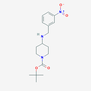 molecular formula C17H25N3O4 B2534114 tert-Butyl 4-(3-nitrobenzylamino)piperidine-1-carboxylate CAS No. 1233952-99-2