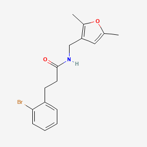 molecular formula C16H18BrNO2 B2534116 3-(2-bromophenyl)-N-((2,5-dimethylfuran-3-yl)methyl)propanamide CAS No. 1625199-65-6