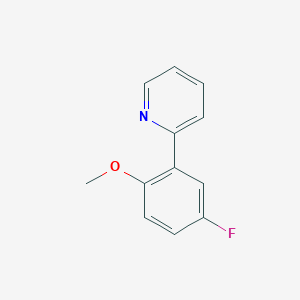 molecular formula C12H10FNO B2534117 2-(3-Fluoro-6-methoxyphenyl)pyridine CAS No. 1443314-41-7