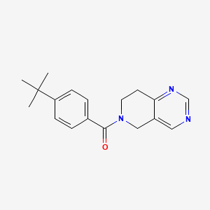 molecular formula C18H21N3O B2534122 (4-(tert-butyl)phenyl)(7,8-dihydropyrido[4,3-d]pyrimidin-6(5H)-yl)methanone CAS No. 1797322-07-6