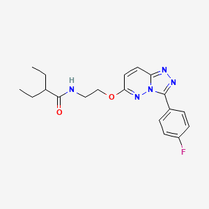 2-ethyl-N-(2-((3-(4-fluorophenyl)-[1,2,4]triazolo[4,3-b]pyridazin-6-yl)oxy)ethyl)butanamide