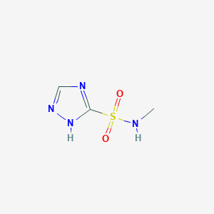 molecular formula C3H6N4O2S B2534153 N-methyl-1H-1,2,4-triazole-5-sulfonamide CAS No. 2377034-56-3